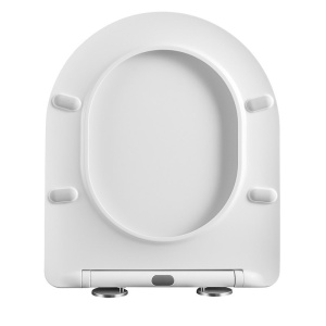 Vas de toaleta suspendat Mizu Tornado White, rimless cu capac din duroplast cu softclose - Img 9