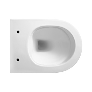 Vas de toaleta suspendat Mizu White 01, rimless cu capac din duroplast cu softclose - Img 5