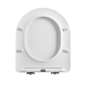 Vas de toaleta suspendat Mizu White 02, rimless cu capac din duroplast cu softclose - Img 6