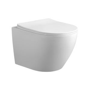 Vas toaleta WC suspendat Mizu White cu capac din duroplast cu softclose