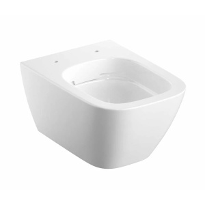 Vas WC oval si suspendat rimfree Geberit Smyle Square alb - Img 3
