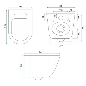 Vas WC Suspendabil REA EDDY Tornado Rimless FLAT N - Img 7