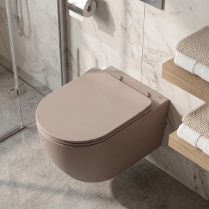 Vas WC suspendabil REA Focus Tornado Taupe - Img 3