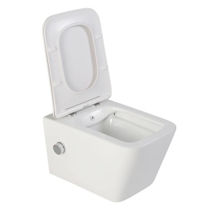 Vas wc suspendat cu functie bideu rimless, dreptunghiular, apă calda/rece, capac soft close - Img 5