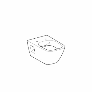 Vas WC suspendat Geberit Selnova Square Rimfree cu spalare verticala - Img 9