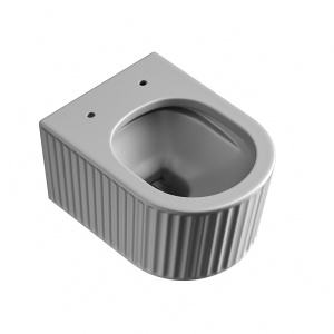 Vas WC suspendat Luma Gray rimless si cu capac soft close - Img 5