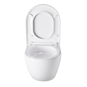 Vas WC suspendat Nero White cu sistem tornado, rimless si capac cu softclose - Img 10