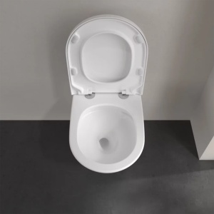 Vas WC suspendat Villeroy & Boch Subway 3.0 CeramicPlus TwistFlush + capac softclose, alb - Img 6