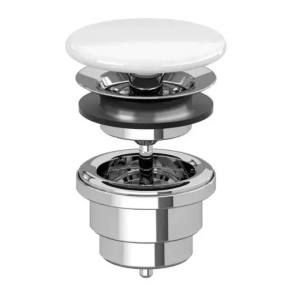 Ventil ceramic Click-Clack Villeroy&Boch culoare alb alpin