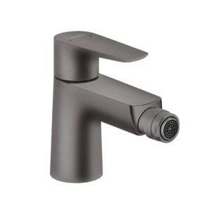 Baterie bideu Hansgrohe Talis E cu ventil Pop-Up negru - crom periat - Img 1