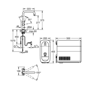 Baterie bucatarie Grohe Blue Home crom pipa tip U si Starter Kit - Img 2