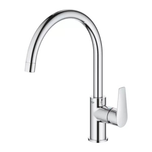 Baterie bucatarie Grohe Start Edge crom lucios cu pipa pivotanta - Img 2