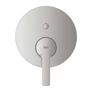 Baterie cada - dus incastrata Grohe Lineare 2 iesiri crom periat Supersteel fara corp ingropat - Img 3