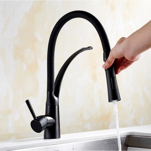 Baterie de bucătărie F1505B-BL pentru blat, culoare Negru - Img 7