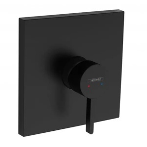 Baterie dus incastrata Hansgrohe Finoris negru mat fara corp incastrat