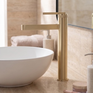 Baterie inalta pentru lavoar Rea Grace Brushed Gold - Img 3
