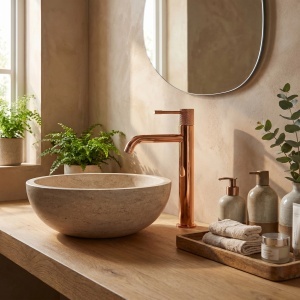 Baterie inalta pentru lavoar Rea Venti Copper High - Img 5