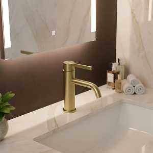 Baterie joasa pentru baie Rea Foster Brush Gold Low - Img 5