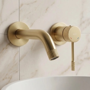 Baterie lavoar incastrata REA Venti Brush Gold - Img 2
