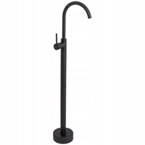 Baterie Lavoar REA Lungo Ortis, Montaj Pe Podea, Inaltime 110 Cm, Finisaj Negru Mat