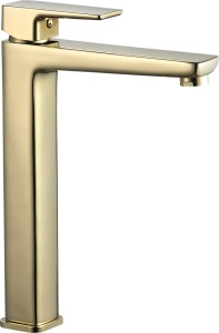 Baterie Lavoar REA ORIX GOLD High, Montaj Pe Blat, Capat Fix, Monocomanda, Inaltime 27.5 Cm, Finisaj Auriu - Img 1