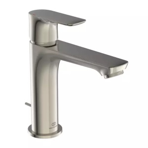 Baterie lavoar tip Grande Ideal Standard Connect Air argintiu Silver Storm cu ventil metalic - Img 1