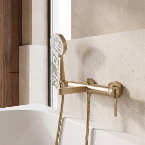Baterie pentru cada de perete Rea Grace Brush Gold - Img 2