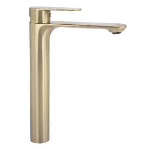 Baterie pentru lavoar baie Rea Drop Brush Gold High - Img 3