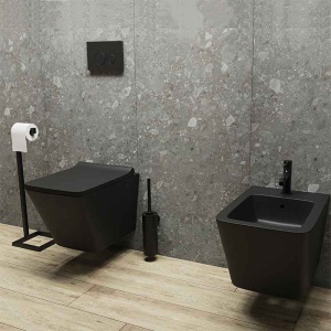 Bideu suspendat cu fixare ascunsa Spectrum Lima 34 x 45.8 cm negru mat - Img 2
