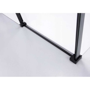 Cabina de dus BS15A Dreptunghiulara, Dimensiune 100x80cm, Culoare Negru - Img 7