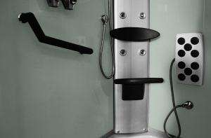 Cabina de dus cu hidromasaj alba MO-18218, montaj stanga, 120 x 85 x 215 cm - Img 6