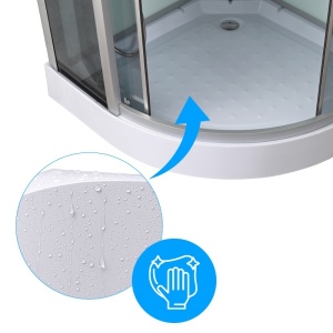 Cabina de dus cu hidromasaj si sauna WSH7180WS, 80 x 80 cm - Img 17