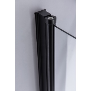 Cabina de dus cu sticla securizata rame negre ZES-BS04B 90 x 90 cm - Img 9