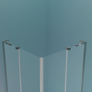 Cabina de dus culisanta Veldman Dakota Duo crom 80 x 110 cm sticla 8 mm - Img 5