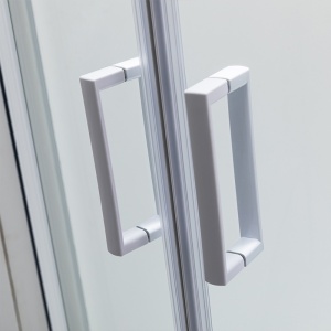 Cabina de dus din sticla securizata cu cadita de dus inalta montaj stanga Maja 115 x 85 cm - Img 7