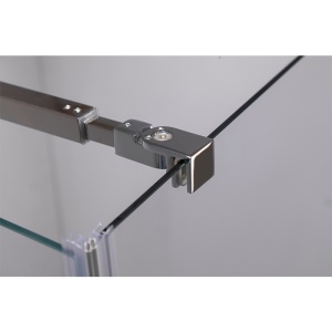 Cabina de dus din sticla securizata cu cadita de dus slim neagra KZ1180B/RIKO 90 x 90 cm - Img 14