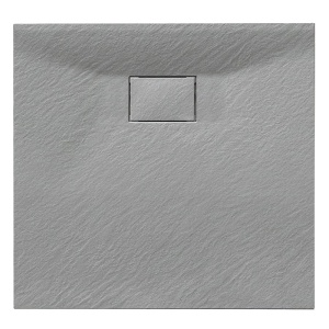 Cabina de dus din sticla securizata cu rame negre si cadita de dus slim gri BL30B/JUKO 90 x 90 cm - Img 17