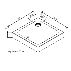 Cabina de dus dreptunghiulara cu rame negre si cadita neagra antialunecare BS10A-SXL02A 80 x 80 cm - Img 10