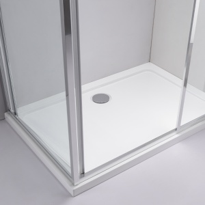 Cabina de dus dreptunghiulara din sticla securizata cu rame cromate Kira 100 x 80 cm - Img 15