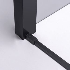 Cabina de dus dreptunghiulara din sticla securizata si rame negre Nova 120 x 80 cm - Img 13