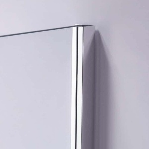 Cabina de dus dreptunghiulara dins ticla securizata cu rame cromata si cadita alba inclusa KZ103C-ST03C 120 x 80 cm - Img 16