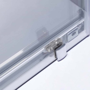 Cabina de dus KZ103B Dreptunghiulara 110x80xm, Crom+Cadita de dus SXL03B, Culoarea Negru - Img 2