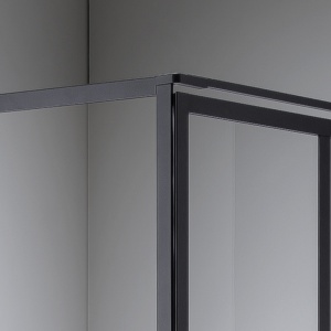Cabina de dus patrata cu rama neagra si sticla transparenta BS10A 80 x 80 cm - Img 16