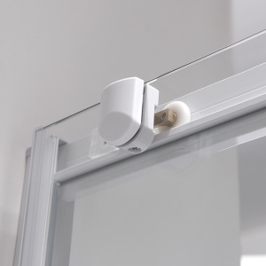 Cabina de dus patrata cu rame albe si cadita alba antialunecare KZ93B-SXL02B 90 x 90 cm - Img 18