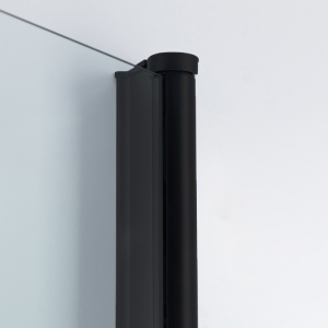 Cabina de dus patrata de colt KZ29 negru mat 80 x 80 cm sticla 6 mm - Img 23