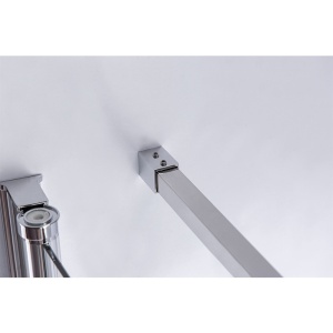 Cabina de dus patrata din sticla securizata cu cadita neagra slim KZ1190B-RIKO 90 x 90 cm - Img 12