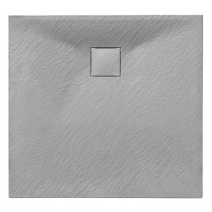 Cabina de dus patrata din sticla securizata cu cadita slim gri BL30B/RIKO 90 x 90 cm - Img 17