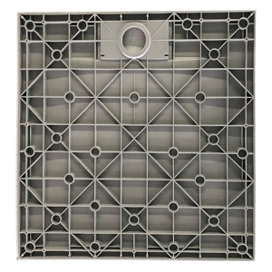 Cabina de dus patrata din sticla securizata si cadita de dus alba BL30B/DECO 90 x 90 cm - Img 13