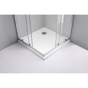 Cabina de dus patrata Mediterraneo Siri crom 80 x 80 cm sticla 5 mm - Img 5