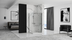 Cabina de dus pliabil Rea Fold N2, 90x100 cm - Img 4